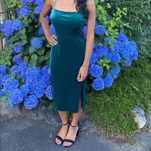 Express velvet dress